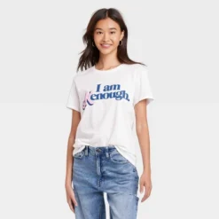 Women's Barbie "Kenough" Short Sleeve Graphic T-Shirt - White -Best Clothing Store GUEST 57b1f316 936b 47c7 b5da ff253c6b5e65