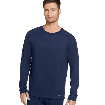 Jockey Men's Grid Fleece Thermal Long Sleeve Crew 4 Jockey Men's Grid Fleece Thermal Long Sleeve Crew - Image 2