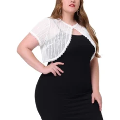 Agnes Orinda Women's Plus Size Sheer Lace Shrug Elegant Crop Cardigan 14 Agnes Orinda Women's Plus Size Sheer Lace Shrug Elegant Crop Cardigan -Best Clothing Store GUEST 59121152 d43c 4ef3 9210 ab8c710ce471