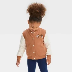 Toddler Mickey Mouse & Friends Varsity Fleece Jacket - Brown -Best Clothing Store GUEST 59906241 7c02 401c a22f e5e7c36dd64e