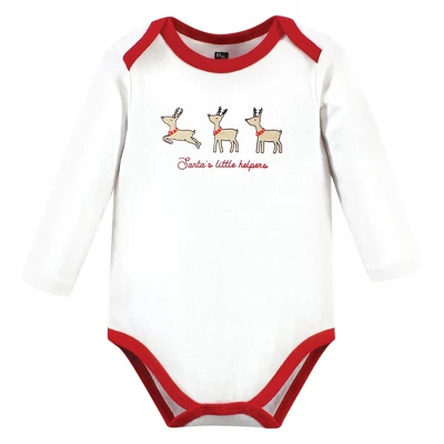 Hudson Baby Unisex Baby Cotton Long-Sleeve Bodysuits, North Pole 6 Hudson Baby Unisex Baby Cotton Long-Sleeve Bodysuits, North Pole - Image 4