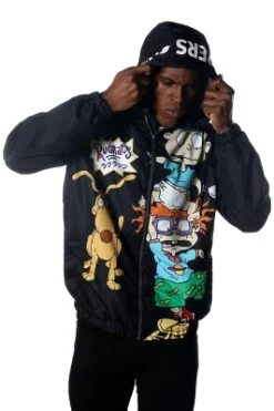 Members Only Men's Chucky Placement Nickelodeon Windbreaker Jacket -Best Clothing Store GUEST 5beaa841 2040 4154 803b 78dfd61f5584