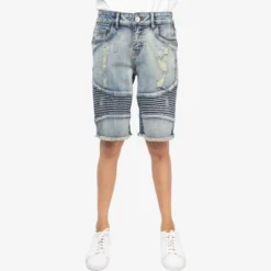 X RAY Boys Moto Biker Jean Shorts Slim Fit Boys Denim Shorts Stretch Washed Distressed -Best Clothing Store GUEST 5cf44bb4 dd4f 438e 946a 4f5a3c367ec2