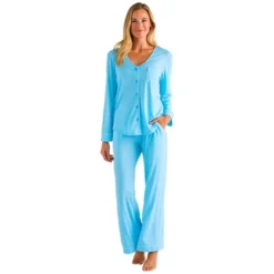 Softies Women's Ankle PJ Set With Contrast Piping 22 Softies Women's Ankle PJ Set With Contrast Piping -Best Clothing Store GUEST 5cfd2dfb ed07 43be aa26 5e2aed652b75