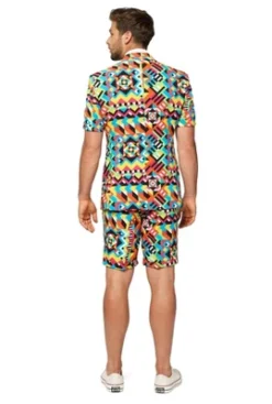 OppoSuits Men's Suit - Summer Abstractive - Multicolor