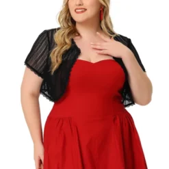 Agnes Orinda Women's Plus Size Sheer Lace Shrug Elegant Crop Cardigan 15 Agnes Orinda Women's Plus Size Sheer Lace Shrug Elegant Crop Cardigan -Best Clothing Store GUEST 5ed9f494 7a8e 4338 8d3e f9e1bfbbb61b