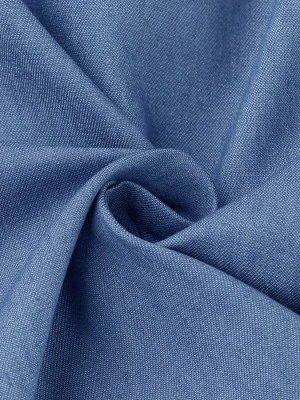 Allegra K Women's Chambray Peter Pan Collar Puff Sleeve Vintage Blouse 5 Allegra K Women's Chambray Peter Pan Collar Puff Sleeve Vintage Blouse - Image 3