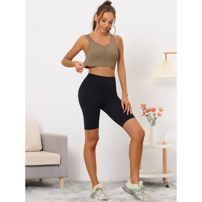 Allegra K Women's High Impact Workout Wirefree With Padded Sports Bra 6 Allegra K Women's High Impact Workout Wirefree With Padded Sports Bra - Image 4