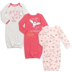 Harry Potter Hedwig Owl Baby Girls 3 Pack Sleeper Gown Newborn To Infant -Best Clothing Store GUEST 6020a341 a204 47aa 8c3f cb79a3ed94da