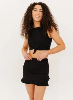 Lime Ricki Women's Black Ultra High-Waist Skirt W/ Bottoms -Best Clothing Store GUEST 6069eef1 ba99 482e 9a19 58ef5e25afd0