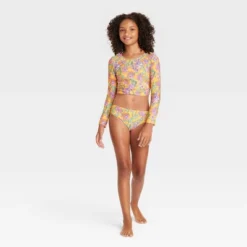 Girls' 3pc Retro Surf Swimwear Set - Art Class™ -Best Clothing Store GUEST 60e256bb 8d88 402b a76c 47d6ed67c9a5