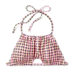 Women's Cut Out High Neck Bikini Top - Wild Fable™ Multi Check Print -Best Clothing Store GUEST 6168fd59 adec 428b 9a69 105807d182e6