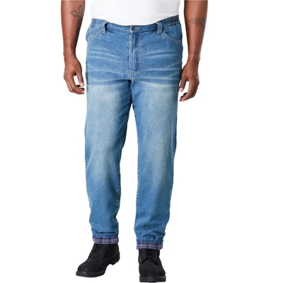 Liberty Blues Men's Big & Tall Flannel-Lined Side-Elastic Jeans 10 Liberty Blues Men's Big & Tall Flannel-Lined Side-Elastic Jeans - Image 8