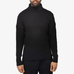 X RAY Men's Ribbed Pattern Turtleneck Sweater -Best Clothing Store GUEST 62b45c72 ec67 4319 aa49 326152bd0e1a