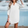 Women's V-Neck Mini Cover-Up Dress - Cupshe -Best Clothing Store GUEST 63edfa91 0d3d 4f51 a8d2 6d73d24cd090