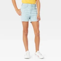 DENIZEN® From Levi's® Girls' High-Rise Jean Shorts - Light Blue Denim -Best Clothing Store GUEST 63ff73cc a2ab 4f1e a101 723715fefda6