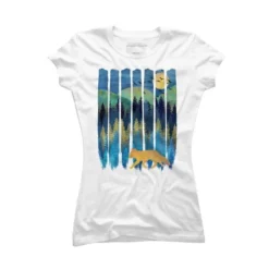 Junior's Design By Humans Fox Forest Night By Maryedenoa T-Shirt -Best Clothing Store GUEST 64004d4b 1ae8 4287 9717 8cbb8e0db1be