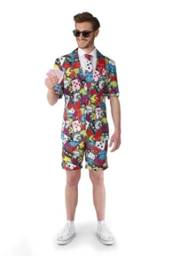 Suitmeister Men's Party Suit - Summer Casino Icons - Multicolor -Best Clothing Store GUEST 66473447 f173 43a3 b597 13261ca7bcb7