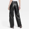 Women's High-Rise Straight Faux Leather Cargo Pants - A New Day™ Black -Best Clothing Store GUEST 66f945ee defb 4c0a bc09 b9bbecb034a0