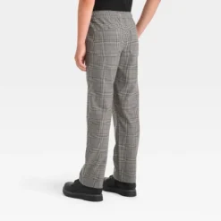 Boys' Woven Plaid Pull-On Pants - Art Class™