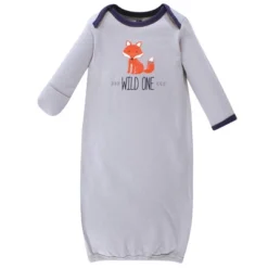 Hudson Baby Boy Cotton Gowns, Wild One, Preemie/Newborn -Best Clothing Store GUEST 67aac63c c346 4461 97f8 0ee08084224c