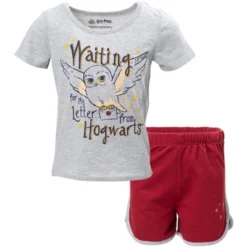 Harry Potter Hedwig Owl Girls T-Shirt And French Terry Shorts Outfit Set Little Kid To Big Kid -Best Clothing Store GUEST 68064917 23dc 4693 b45c 7c858debd314