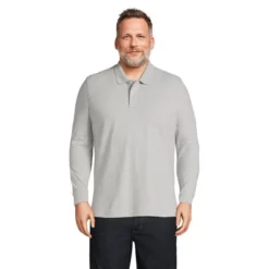Lands' End Men's Comfort First Long Sleeve Solid Mesh Polo -Best Clothing Store GUEST 68534c49 b0a1 414d 8a19 3c897a5dcbe7