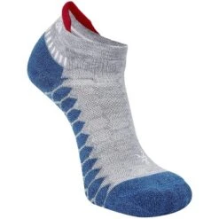Balega Silver No Show Performance Running Socks - Midgray/Denim