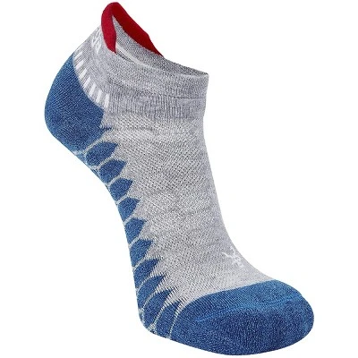 Balega Silver No Show Performance Running Socks - Midgray/Denim 3 Balega Silver No Show Performance Running Socks - Midgray/Denim