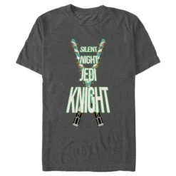 Men's Star Wars Christmas Silent Night Jedi Knight T-Shirt -Best Clothing Store GUEST 69740cae 4728 44fe a430 0484450e5406