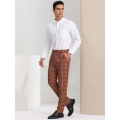 Lars Amadeus Men's Plaid Regular Fit Formal Business Dress Pants 14 Lars Amadeus Men's Plaid Regular Fit Formal Business Dress Pants -Best Clothing Store GUEST 69b0a62a d9a5 4556 9d26 5fa78ef7f447