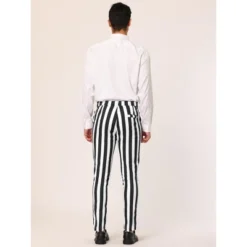 Lars Amadeus Men's Striped Casual Color Block Pants -Best Clothing Store GUEST 6a4581ec 8c1f 4132 bd7d 3b91953215c1