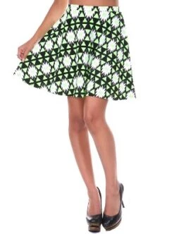 Women's Triangles Heidi Flare Skirt - White Mark -Best Clothing Store GUEST 6a79ed99 d0ab 4974 9cb8 f1e06aa65883