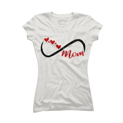 Junior's Design By Humans Forever Mom Hearts By Semir T-Shirt 7 Junior's Design By Humans Forever Mom Hearts By Semir T-Shirt - Image 5