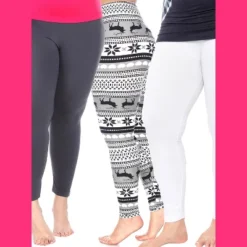 Women's Pack Of 3 Plus Size Leggings - One Size Fits Most Plus - White Mark 27 Women's Pack Of 3 Plus Size Leggings - One Size Fits Most Plus - White Mark -Best Clothing Store GUEST 6b514d03 74d9 476c a8f4 5ee6f348ba27