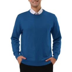 Lars Amadeus Men's Casual Round Neck Long Sleeves Solid Color Knitted Pullover Sweater -Best Clothing Store GUEST 6c0a52ce 7b67 4eab 8c6c 1e8b58f0f2ca