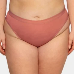 Curvy Couture Women's Plus Size Silky Smooth High Cut Thong Panty -Best Clothing Store GUEST 6c2b788d 2801 43ae 893e 6a592d854e21