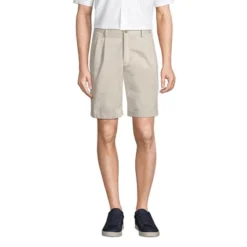 Lands' End Lands' End Men's Traditional Fit Pleated 9" No Iron Chino Shorts -Best Clothing Store GUEST 6c7a0caf 898f 412e aa13 c2c56aafbc60