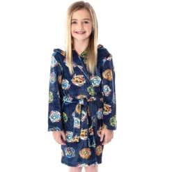 Beyblade Burst Boys' Spinner Tops Graphic Fleece Plush Hooded Robe Bathrobe Blue -Best Clothing Store GUEST 6c926e17 1c6f 481c 9457 08f78eb916e1