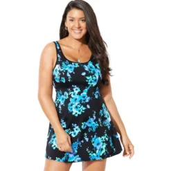 Swimsuits For All Women’s Plus Size Chlorine Resistant Tank Swimdress -Best Clothing Store GUEST 6d9c88b9 ed04 4cc1 805c f799c0ba5a17
