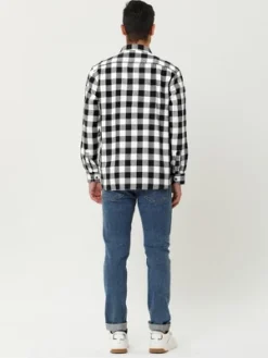 Lars Amadeus Men's Casual Long Sleeve Button Down Plaid Checked Dress Shirts -Best Clothing Store GUEST 6f6ce8fb 05e4 43ee 89bd 47240ef44864