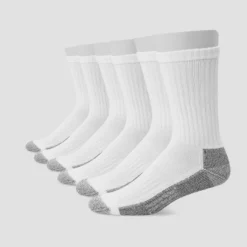 Hanes Men's Work Crew Socks 6pk - 6-12