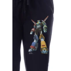 Voltron: Legendary Defender Womens' Character Sleep Jogger Pajama Pants Black