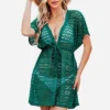 Women's Sheer Lace Mini Cover-Up Dress - Cupshe -Best Clothing Store GUEST 70954df7 88e5 4798 a9ec 93b13b01c667