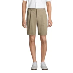 Lands' End Lands' End Men's Traditional Fit Pleated 9" No Iron Chino Shorts -Best Clothing Store GUEST 716c2850 7f62 49f9 9f97 cd3edae8b049