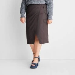 Women's Cargo Wrap Midi Skirt - Future Collective™ With Reese Blutstein -Best Clothing Store GUEST 72129cb8 e0d2 4713 ad34 a92129698566