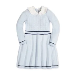 Hope & Henry Girls' Long Sleeve Cable Knit Peter Pan Collar Sweater Dress, Infant -Best Clothing Store GUEST 723f06a4 b810 43fd 93f9 3e6e85d80aee