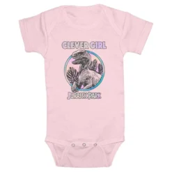Infant's Jurassic World Retro Clever Girl Onesie -Best Clothing Store GUEST 725b42c7 5b5f 4d28 88ba b1df13eb6c29