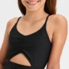 Girls' 'Free Spirit' Solid One Piece Swimsuit - Art Class™