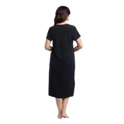 Softies Women's 44" V-Neck Short Sleeve Nightgown -Best Clothing Store GUEST 74934d43 8a66 46fa 8cb9 9da4db37b40f